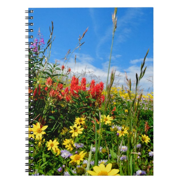 Cuaderno Mt. Flores silvestres (Frente)
