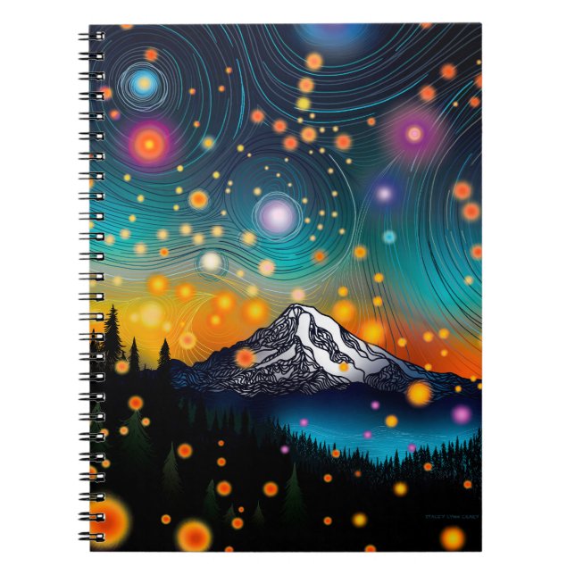 Cuaderno Mt. Rainier Starry Sky (Frente)