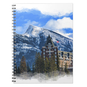 Cuaderno Mt Rundle y Famous Hotel, Banff, Alta, Canadá