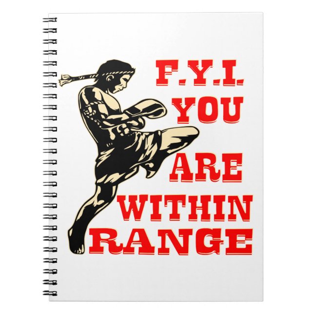 Cuaderno Muay Thai, estás dentro del rango #USAPatriotGraph (Frente)