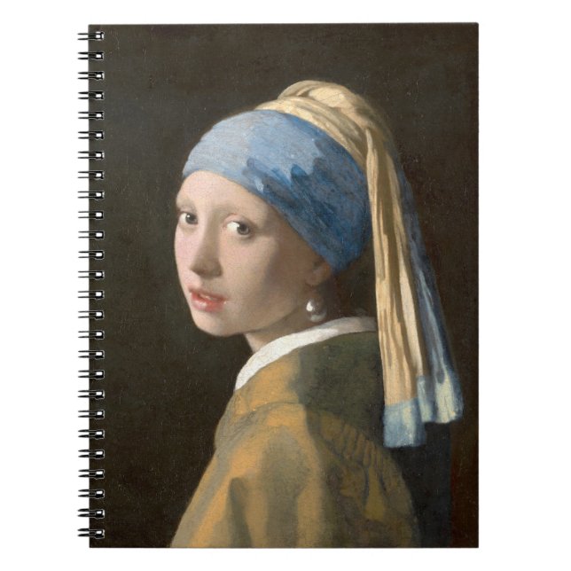 Cuaderno Muchacha con un arete de perla - Johannes Vermeer (Frente)