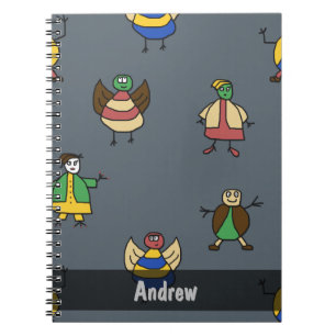 Cuaderno Muchacho del modelo de los niños de la gente del