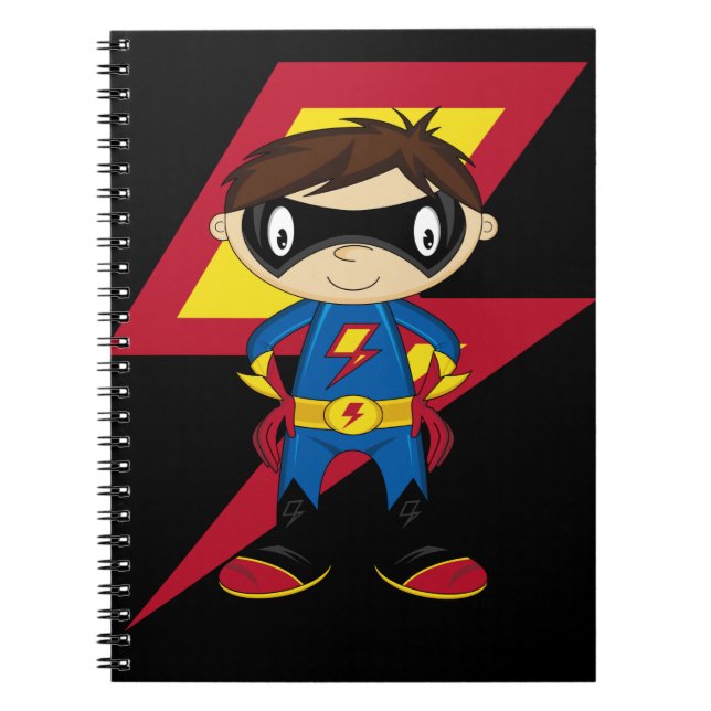 Cuaderno Muchacho lindo del super héroe (Frente)
