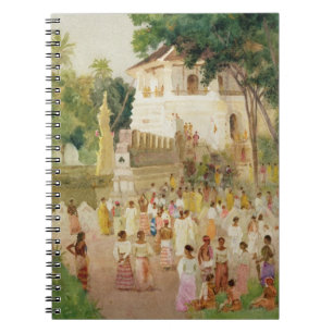 Cuaderno Muchedumbres en un monumento en la India, 1895