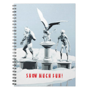 Cuaderno ¡Mucho divertido en la nieve! Esculturas de hielo 