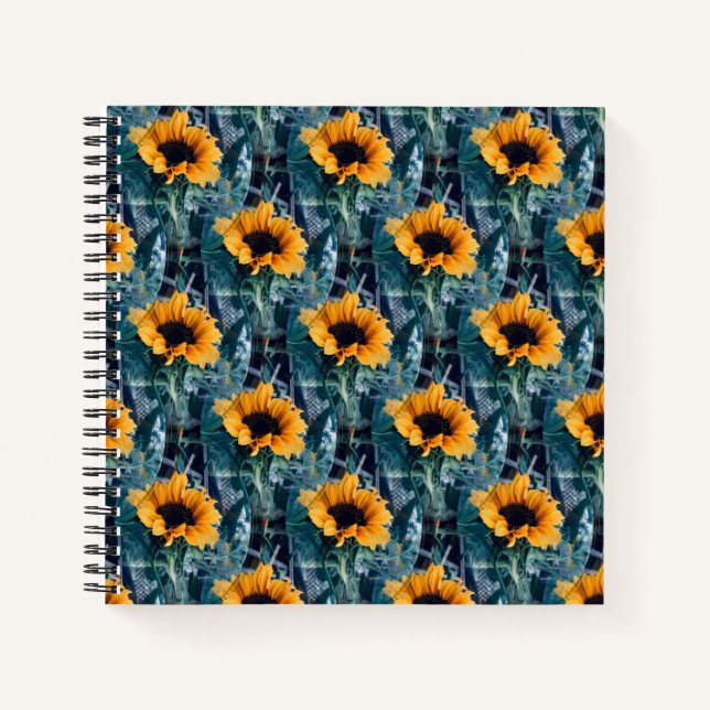 Cuaderno Muchos girasoles soleados.... (Anverso)