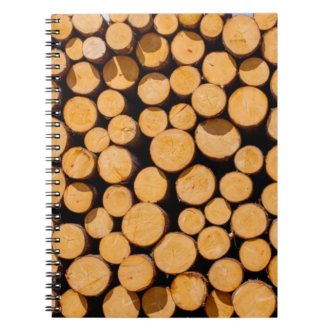 Cuaderno Muchos robles de madera Trunk Arboles de madera de (Frente)