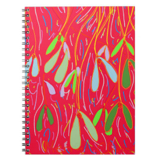 Cuaderno Muérdago Caprichoso, Rojo