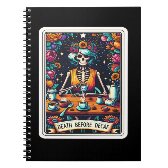 Cuaderno Muerte antes de la colección de tarjetas Tarot Dec (Frente)