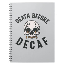 Cuaderno Muerte antes del cráneo sordo - Amante del café