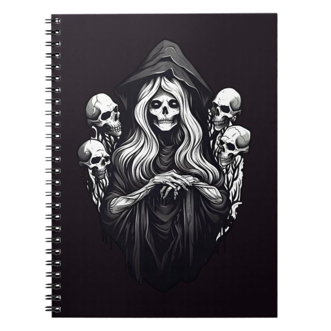 Cuaderno Muerte con cráneo (Frente)