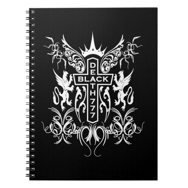 Cuaderno Muerte negra 777 - Cruz (Frente)