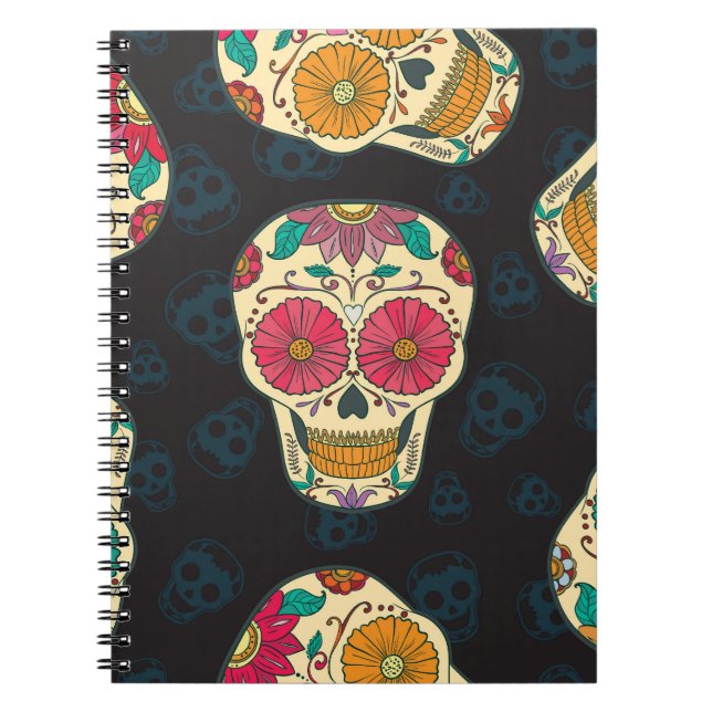 Cuaderno Muertos Skulls: Elegancia vintage sin foco. (Frente)