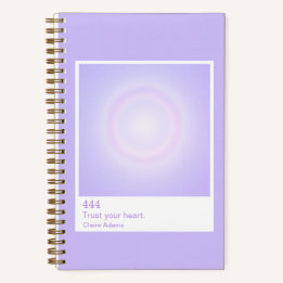 Cuaderno Muestra de Aura Púrpura Número Ángel Pequeño