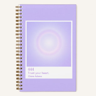 Cuaderno Muestra de Aura Púrpura Número Ángel Pequeño
