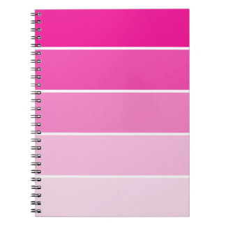 Cuaderno Muestras de pintura rosa brillante