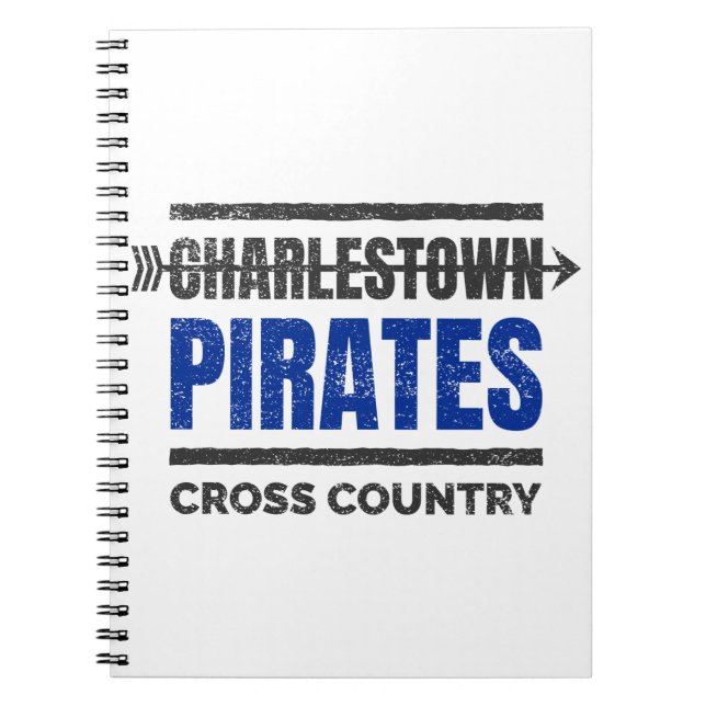 Cuaderno Mugre de campo de Charlestown Pirates (Frente)