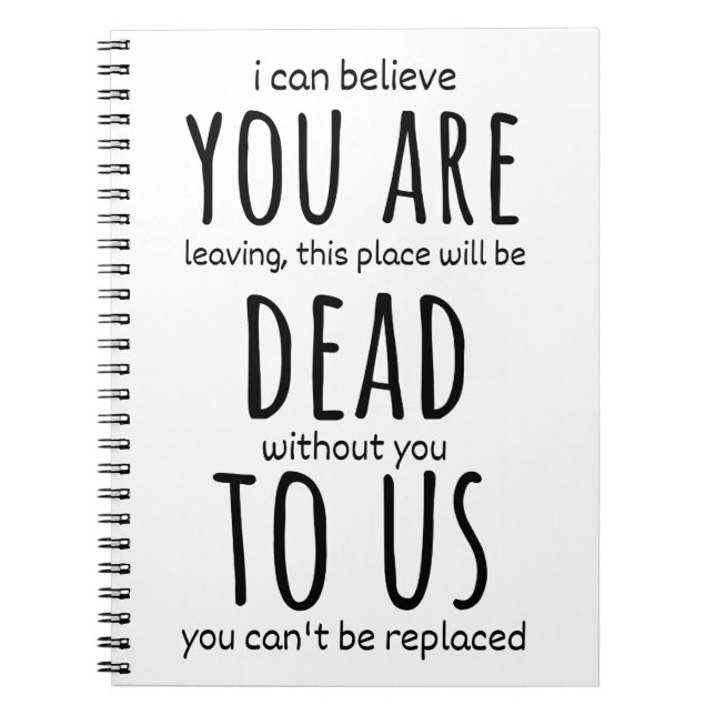 Cuaderno Mugs divertidos para el compañero de trabajo, está (Frente)