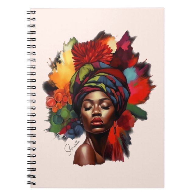 Cuaderno Mujer afroamericana empoderada (Frente)