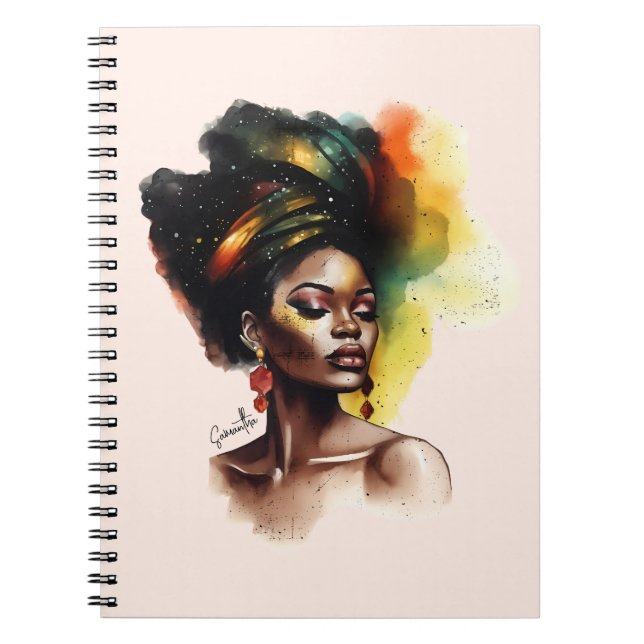 Cuaderno Mujer afroamericana empoderada (2) (Frente)