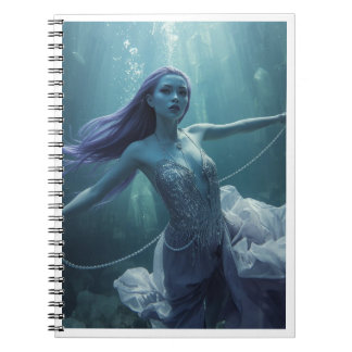 Cuaderno Mujer Alien de Cristal Submarino – Fantasía Cienci