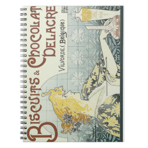 Cuaderno Mujer Art Nouveau de Chocoloate