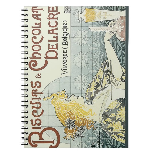 Cuaderno Mujer Art Nouveau de Chocoloate (Frente)