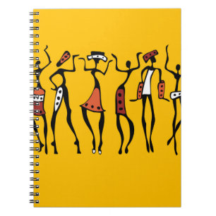 Cuaderno Mujer bailarina al estilo étnico tradicional sin f