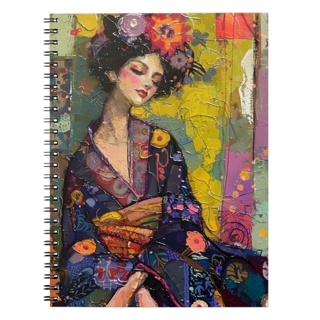 Cuaderno Mujer bendita en Kimono (Frente)