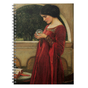 Cuaderno Mujer Bola de Cristal Pintura de Waterhouse