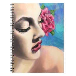 Cuaderno Mujer bonito con bloc de notas Rosa