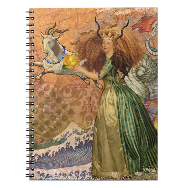 Cuaderno Mujer Capricornio Cabra Caprichosa Diversión (Frente)
