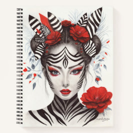 Cuaderno Mujer cebra - Galardonado arte pop