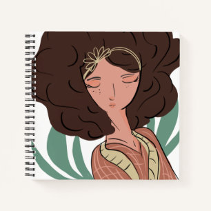 Cuaderno Mujer Chic Amante de las Plantas Bloguera