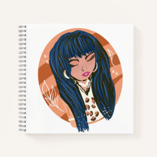 Cuaderno Mujer Chic Belleza Fashionista Bloguera Boceto