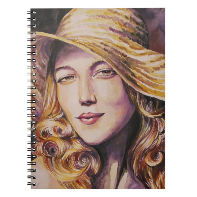 Cuaderno Mujer con el gorra (Frente)