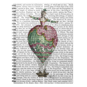 Cuaderno Mujer con globo aerostático 2