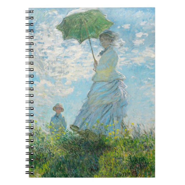 Cuaderno Mujer con Parasol Claude Monet (Frente)