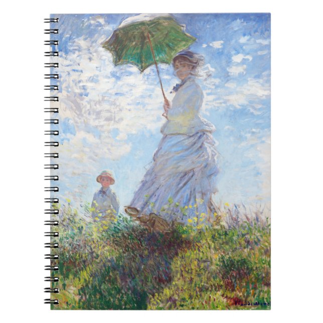 Cuaderno Mujer con parasol de Claude Monet (Frente)