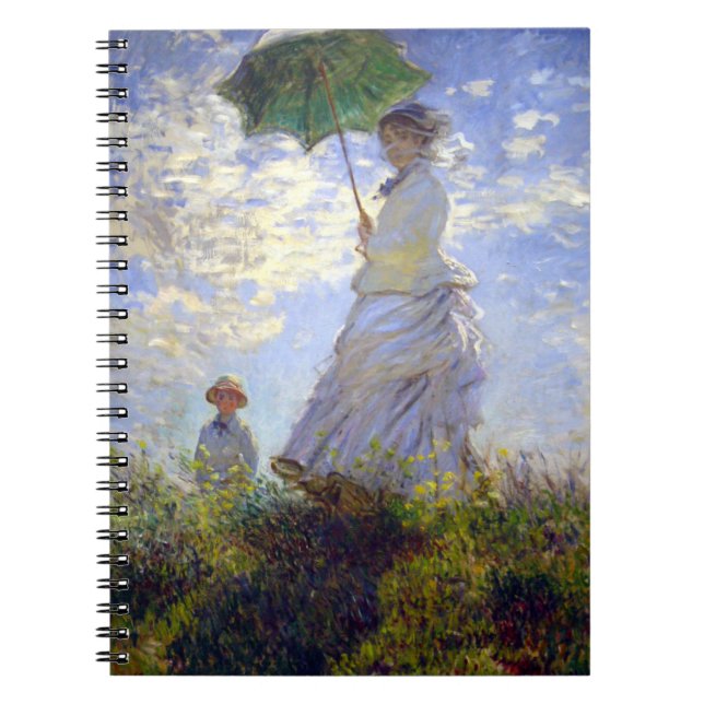 Cuaderno Mujer con parasol de Claude Monet (Frente)