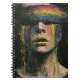 Cuaderno Mujer con venda de arcoíris
