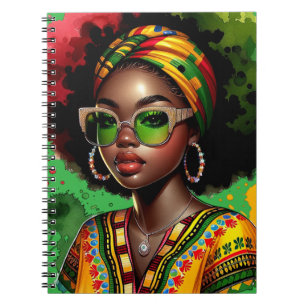 Cuaderno Mujer cristiana negra Melansis afroamericana