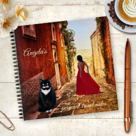 Cuaderno Mujer de arte italiano en un bloc de notas de colo