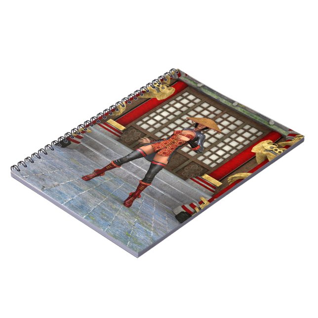 Cuaderno Mujer de batalla asiática (Lado Izquierdo)