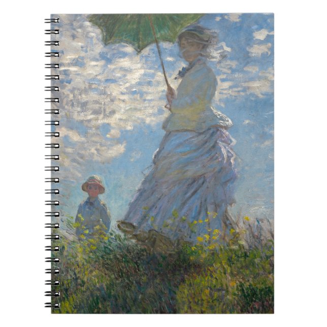 Cuaderno Mujer de Claude Monet con un parasol 1875 (Frente)