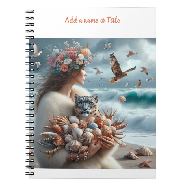 Cuaderno Mujer de las cáscaras oceánicas (Frente)