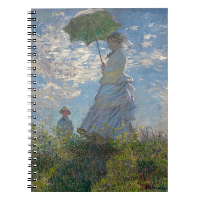 Cuaderno Mujer de Monet con una sombrilla (Frente)