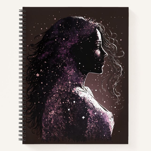 Cuaderno Mujer de Stars Purple & Brown Large Softcover (Anverso)