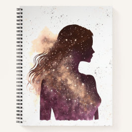 Cuaderno Mujer de Stars Purple & Brown Large Softcover