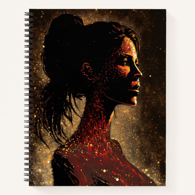 Cuaderno Mujer de Stars Red & Brown Large Softcover (Anverso)